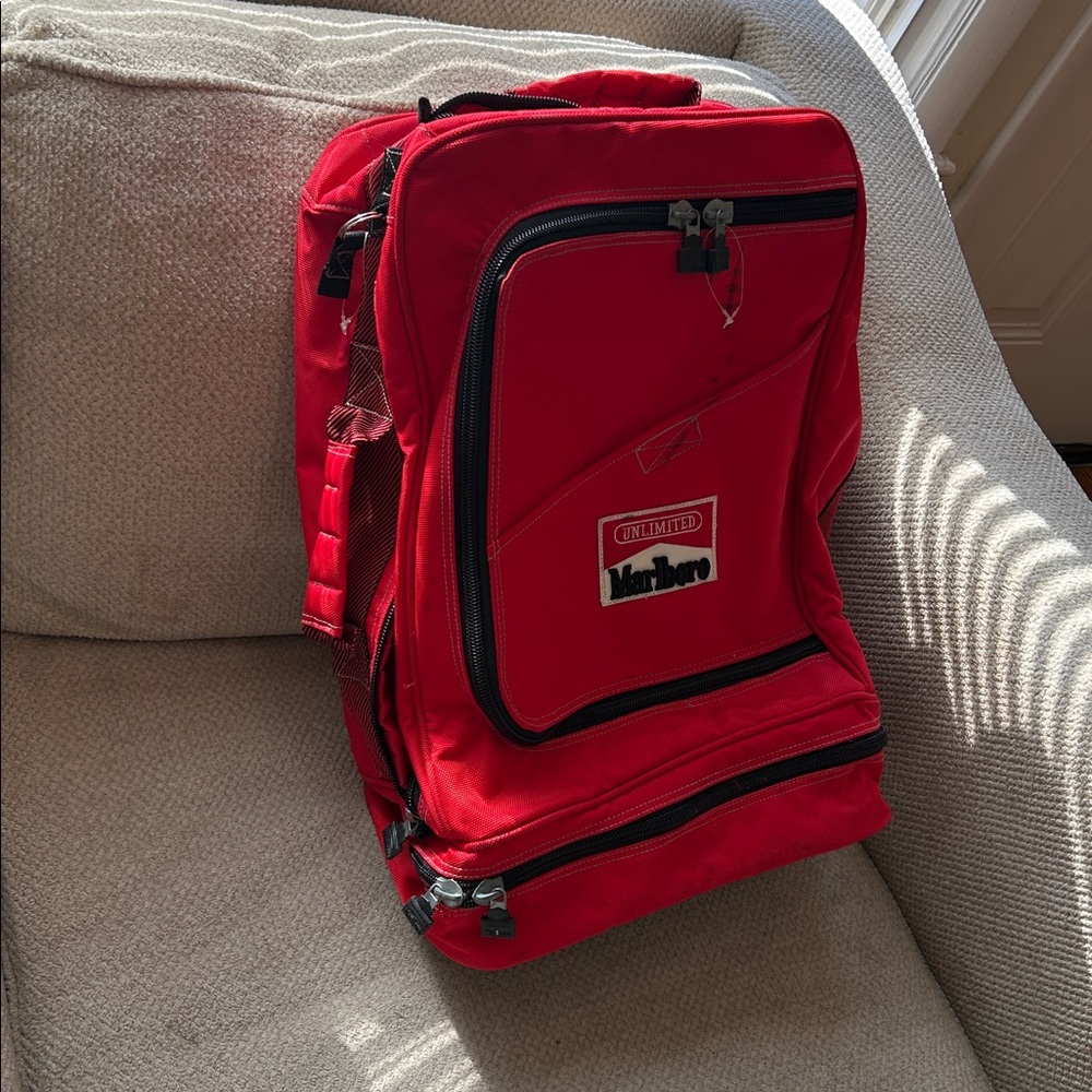🚬Marlboro Vintage Red Men's Suitcase